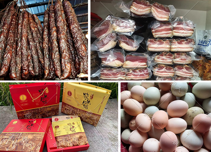 10.11用蒸餾后的酒糟來養(yǎng)豬和雞，制作成土特產(chǎn)